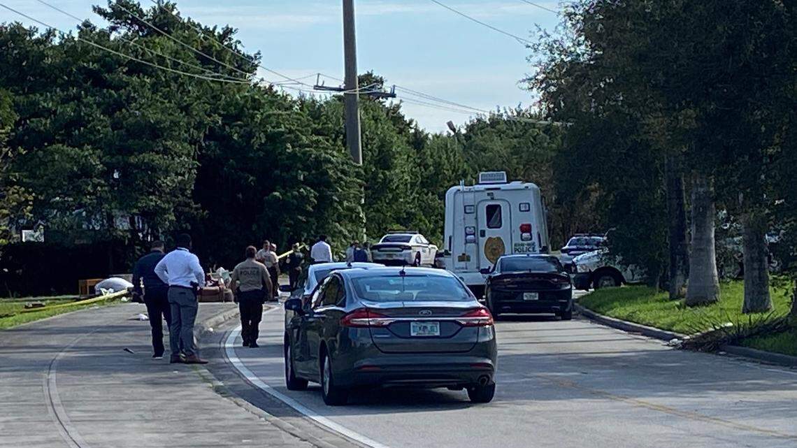 A man’s body was found inside an SUV in the 2800 block of Northwest 37th Avenue near Miami International Airport on Tuesday, Nov. 28, 2023, Miami-Dade police said.