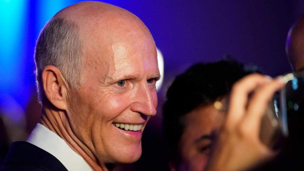 U.S. Sen. Rick Scott, R-FL at Hyatt Regency Coconut Point Resort and Spa in Bonita Springs on Tuesday, Nov. 5, 2024.