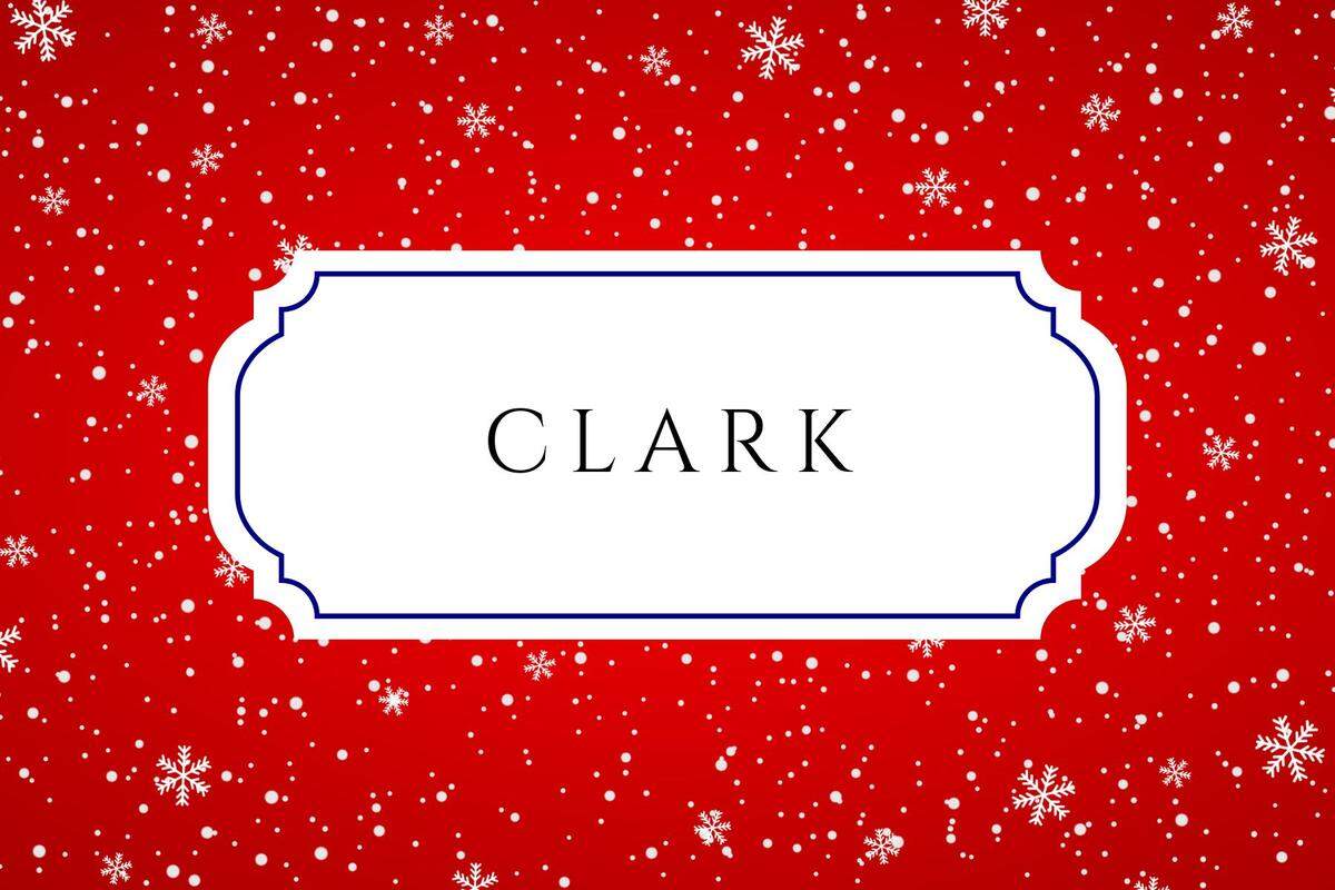 christmas baby names clark
