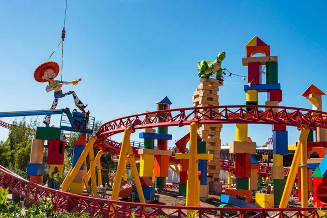 Late last year, Jessie the Yodeling Cowgirl and Rex the Tyrannosaurus Rex — characters from the Toy Story movies —  were installed as a part of the Slinky Dog Dash roller coaster in Disney World's new Toy Story Land.