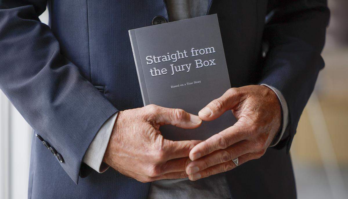 Isaiah M. Mosley, foreperson in the death penalty resentencing of defendant Harrel Braddy, speaks about his experience on the jury in his book titled Straight from the Jury Box while at his office in Coral Gables, Florida, on Thursday, March 26, 2026. Harrel Braddy, was ultimately sentenced to life in prison for the murder of 5-year-old Quatisha Maycock, who was left to die by alligators in the Everglades.
