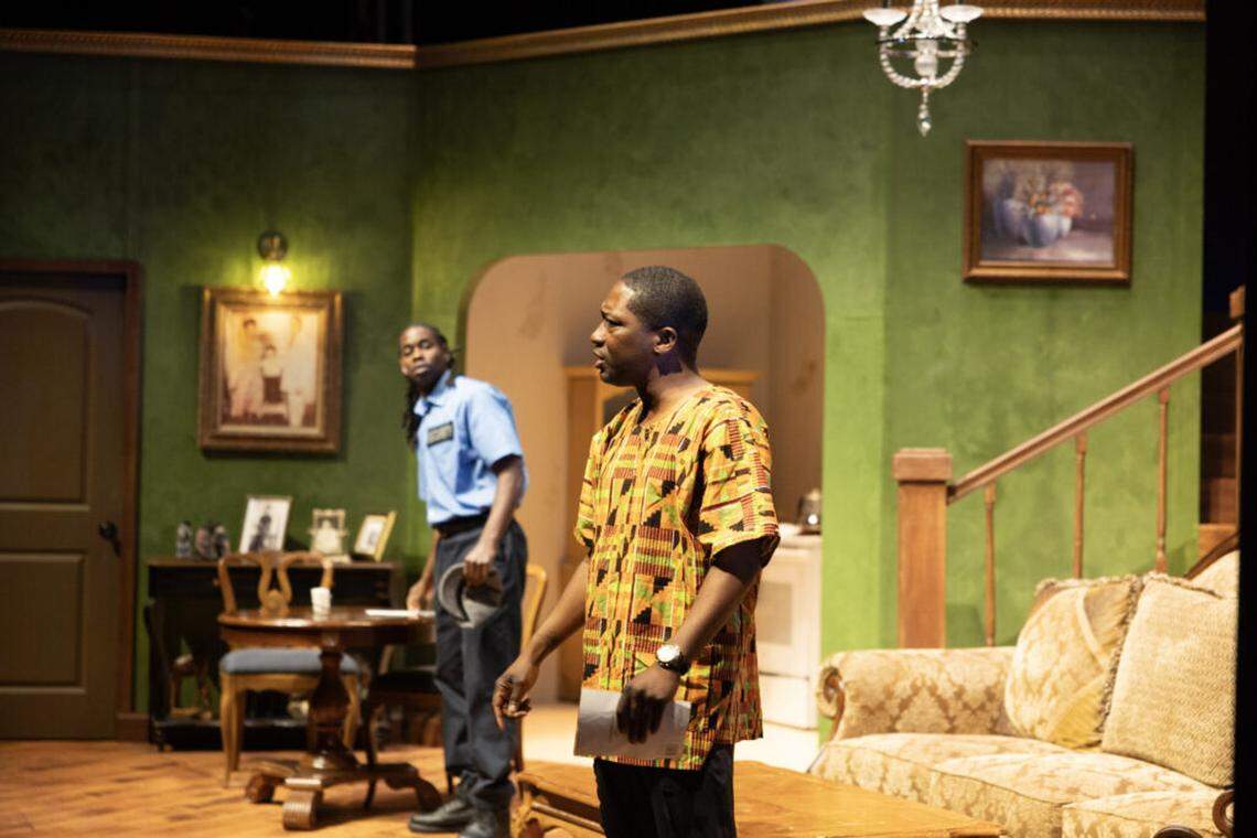 Roderick Randle is Cricket Foster, right. At left is Jarryd Joseph as his friend, Peanut.