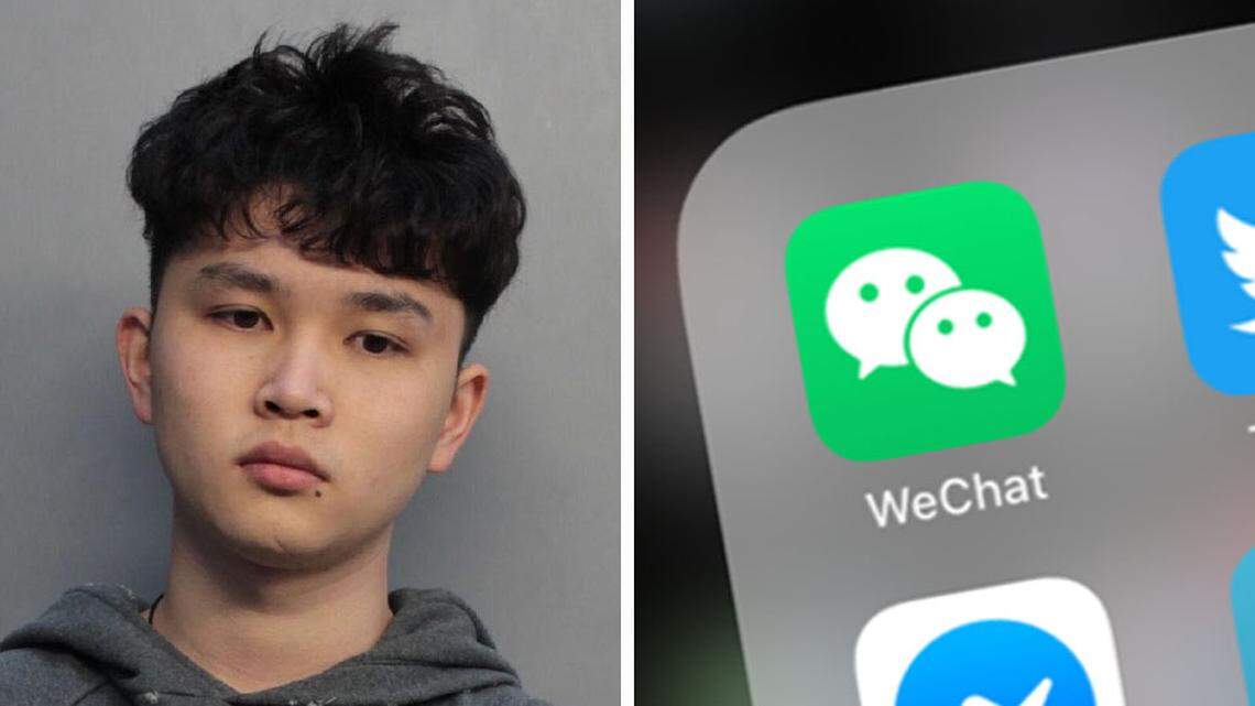 Zhoasen Zhang, 22, is accused of grand theft and identity theft. Investigators believe he was part of a group of Chinese international students who paid their tuition through a shady company found via the WeChat messaging service.