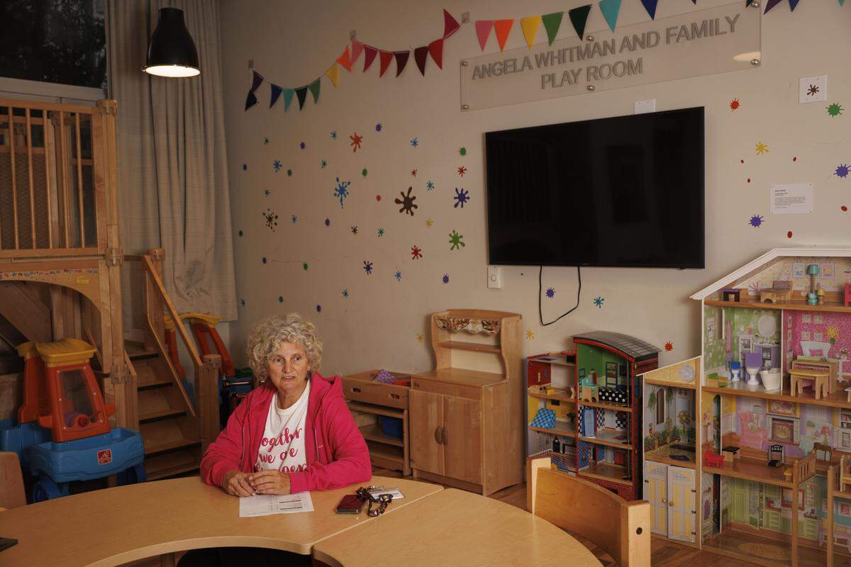 Constance Collins, founder of Lotus House, speaks during in interview in one of the childrenÕs rooms on Wednesday, Sept. 10, 2025 at Lotus House WomenÕs Shelter in Miami, Fla. ÒWe see a direct linkage between violence and trauma and homelessness, and those are lifelong battles,Ó said Collins.