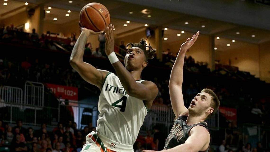 Former University of Miami guard Lonnie Walker IV, who declared for the NBA Draft after his freshman season, shined at the NBA Combine in Chicago May 16-20, 2018. His AAU coach, D.J. Irving, is expected to join the UM staff.