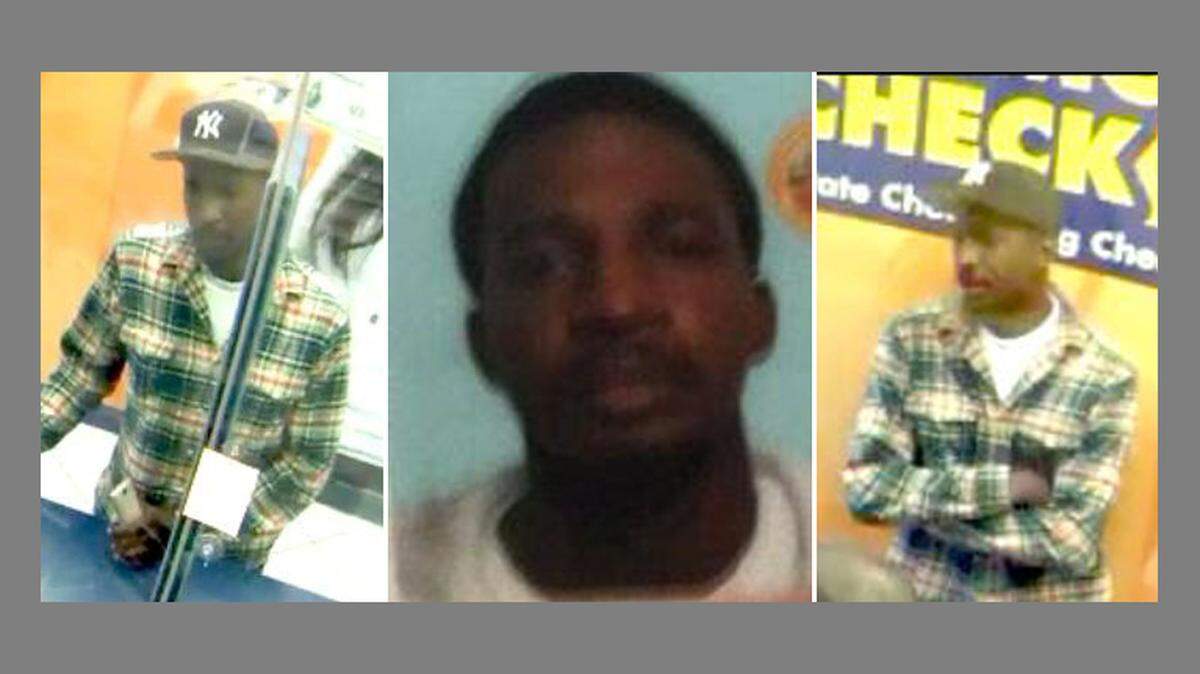 The three shots Hollywood police released of the suspected rental fraudster.