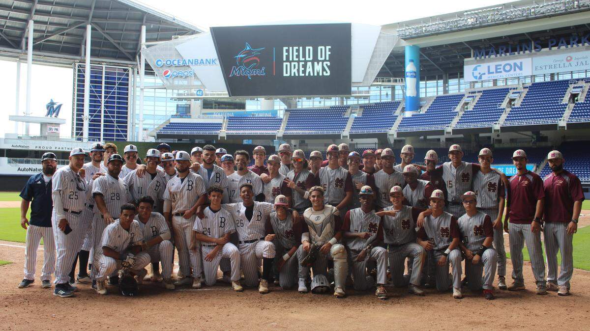 It truly was a Field of Dreams for players from Miami Springs High School and Hialeah Education Academy on Wednesday morning when they enjoyed their “big league” moment getting to play at Marlins Park. Springs won the contest 3-1 to remain unbeaten at 13-0.