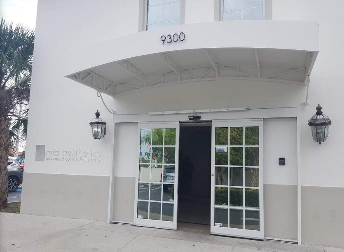 A woman died Friday after leaving MIA Aesthetics, police said.