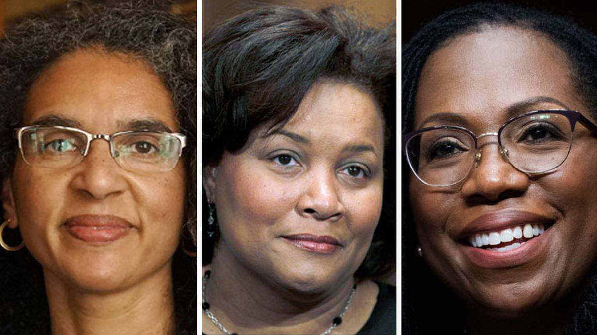 President Joe Biden’s potential picks for the U.S. Supreme, from left to right: Leondra Kruger, J. Michelle Childs and Ketanji Brown Jackson.
