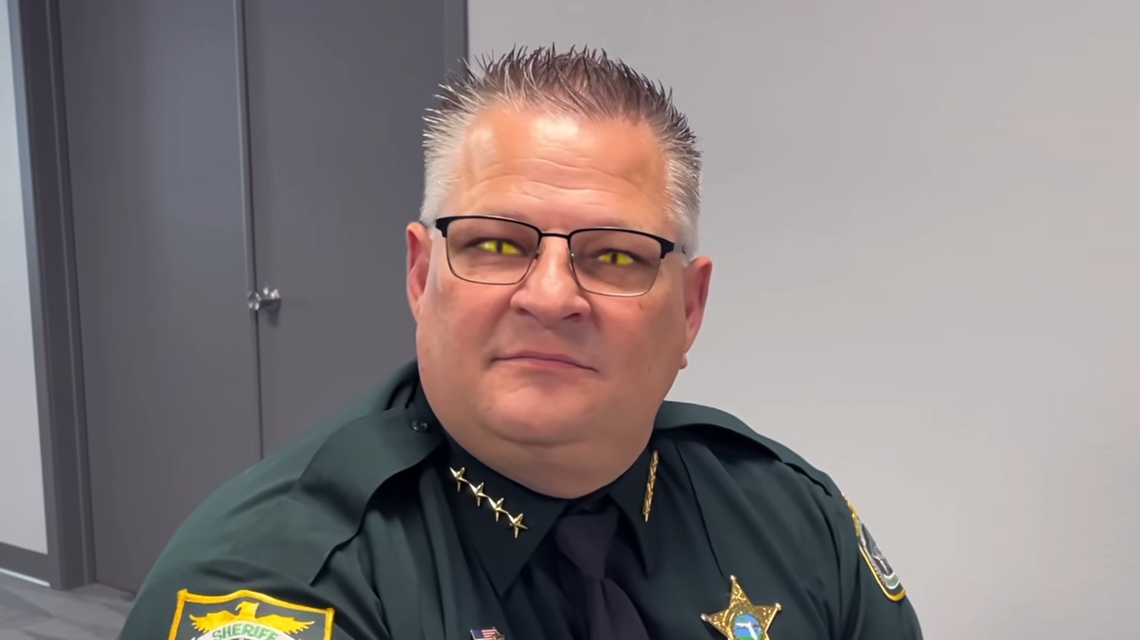 Brevard County Sheriff Wayne Ivey makes a guest appearance in the department’s popular “Thriller” video.