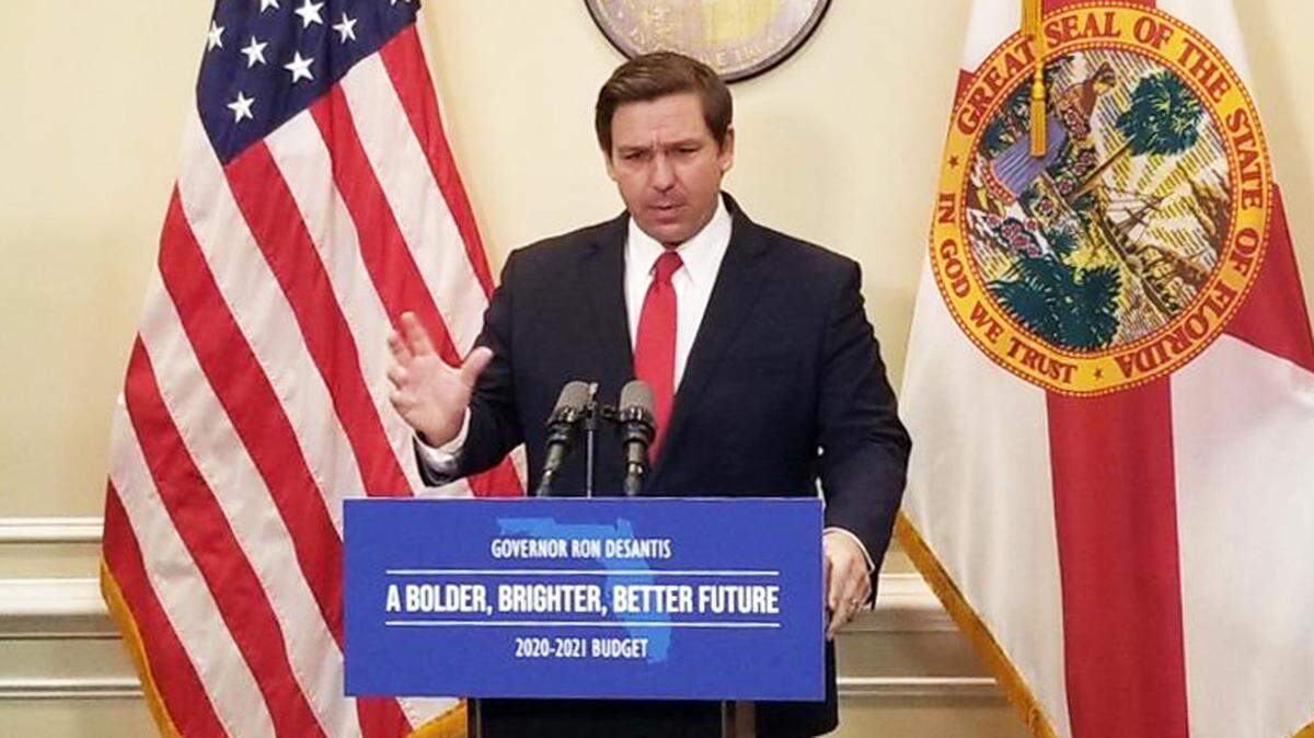 Gov. Ron DeSantis on Monday proposed a $91.4 billion state budget that includes money for teacher pay and bonuses, hurricane recovery, election security and Everglades restoration.
