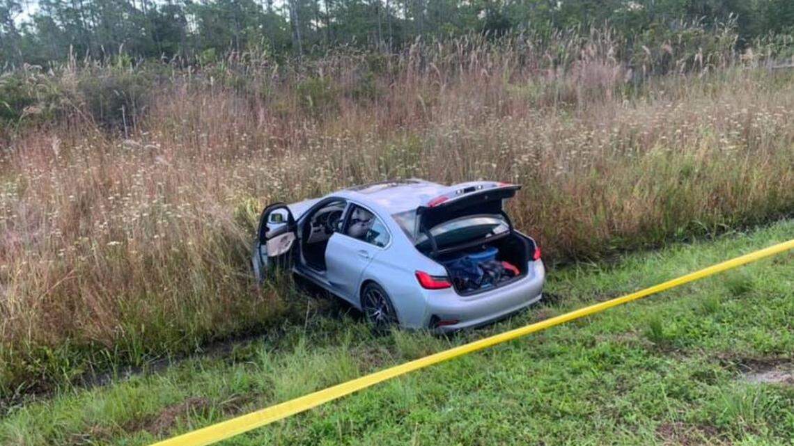 Martin County crime scene on Interstate 95