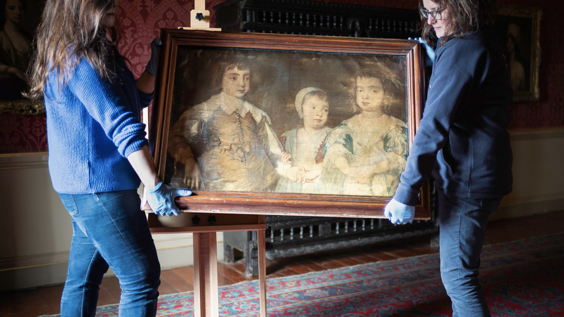An “exceptionally rare” painting was found hiding in plain sight in the United Kingdom, officials said.
