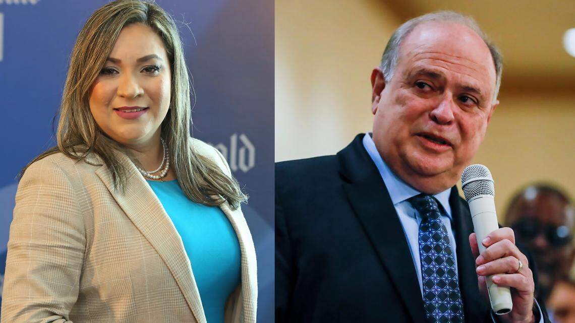 Sophia Lacayo, a former Sweetwater commissioner, and Juan Carlos “JC” Bermudez, the mayor of Doral, sought the District 12 Miami-Dade County Commission seat.