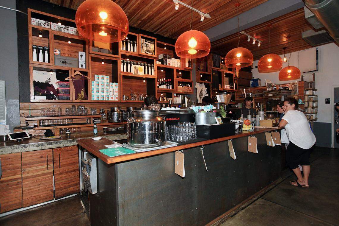 The interior of Panther Coffee in Wynwood in 2017.