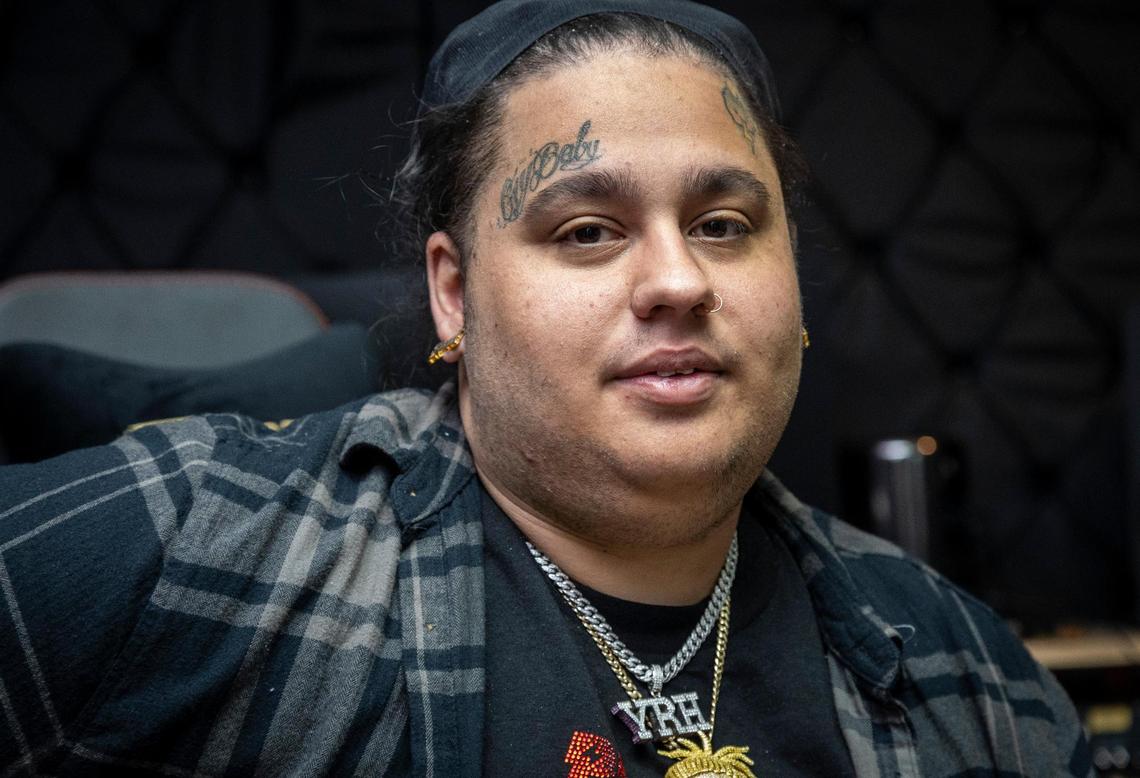 Nicky Gordo has a face tattoo above his brow reading “Crybaby.” It resembles the face tattoo his former friend and rapper, Gustav Elijah Åhr or “Lil Peep,” had before he died of a drug overdose in 2017 at the age of 21. The tattoo also pays homage to Peep’s 2016 mixtape.