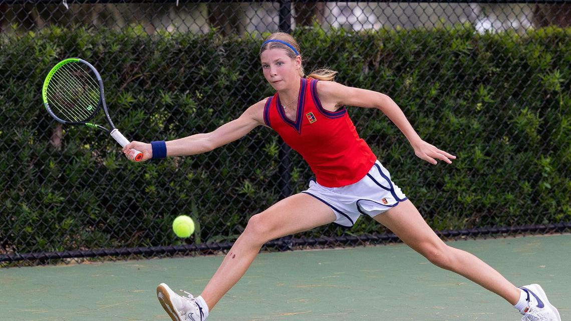 Hannah Klugman currently competing in the 2021 Orange Bowl.