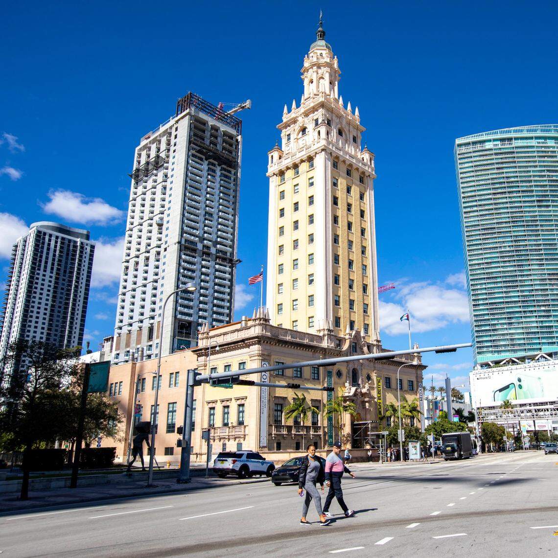 Parking lots south of Miami’s Freedom Tower would be home to President Donald Trump’s presidential library under a plan being pushed by his lawyer in Miami and others. The site is owned by Miami Dade College, which also owns the iconic tower that has long symbolized Miami’s embrace of immigrants.