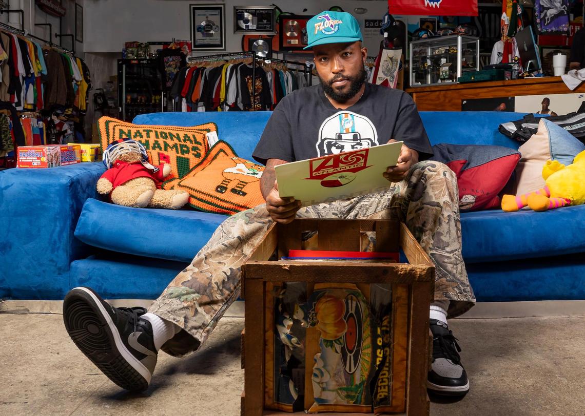 Rapper Greg “King Tetrus” Owens, 36, is photographed at Yesterday Miami on Saturday, May 10, 2025, in Miami, Fla.