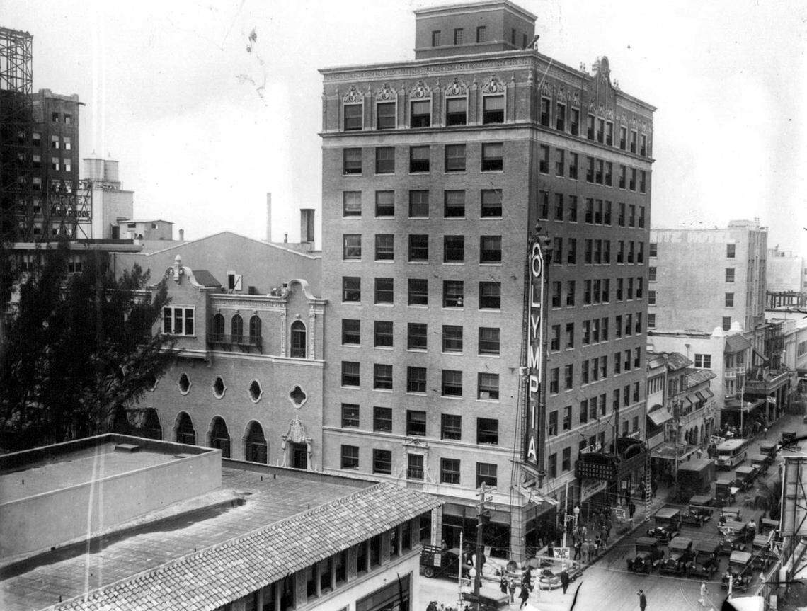 A view of the historic Olympia Theater in downtown Miami.