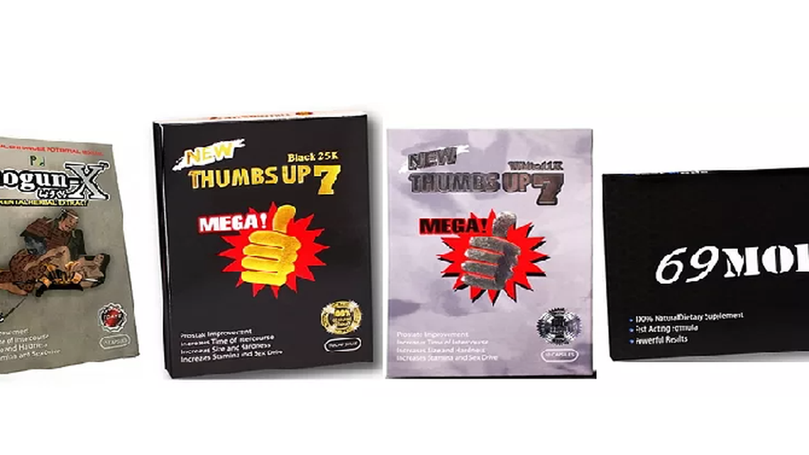 Nuri Trading recalled all lots within expiration period of Shogun-X 7000, Thumbs Up 7 (Black) 25K, Thumbs Up 7 (White) 11K and 69MODE Blue 69 capsules after FDA found undeclared tadalafil, sildenafil, and/or vardenafil ingredients.