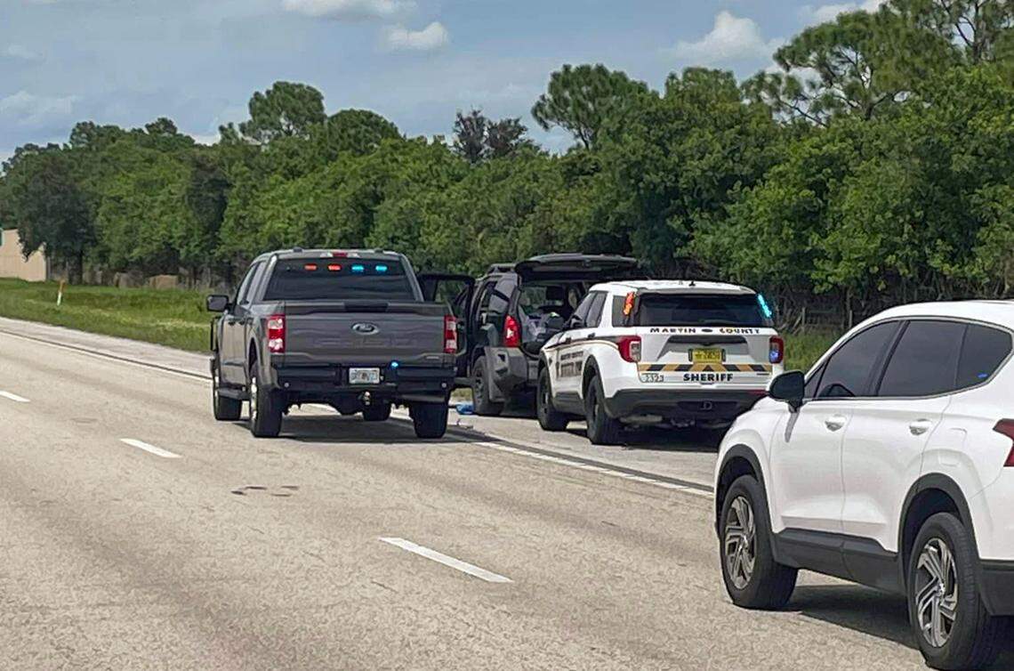Northbound I-95 at 714 is shut down. Based on BOLO information released by Palm Beach County, the Martin County Sheriff’s Office has stopped a vehicle and taken a suspect into custody believed to be connected to a shooting incident at Trump International in Palm Beach County. We will update this information as it becomes available.