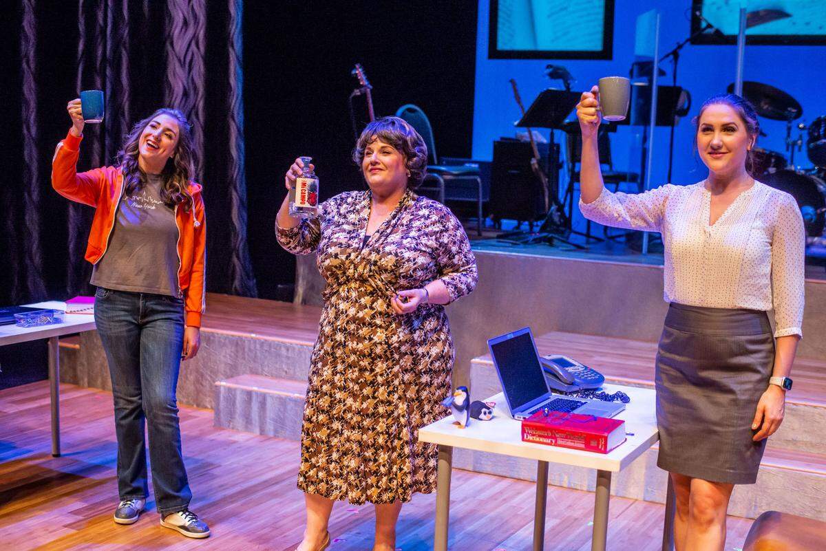 Diana Garle, Margot Moreland and Lindsey Corey toast a different future in ‘Webster’s Bitch,’ part of the 25th Summer Shorts festival.
