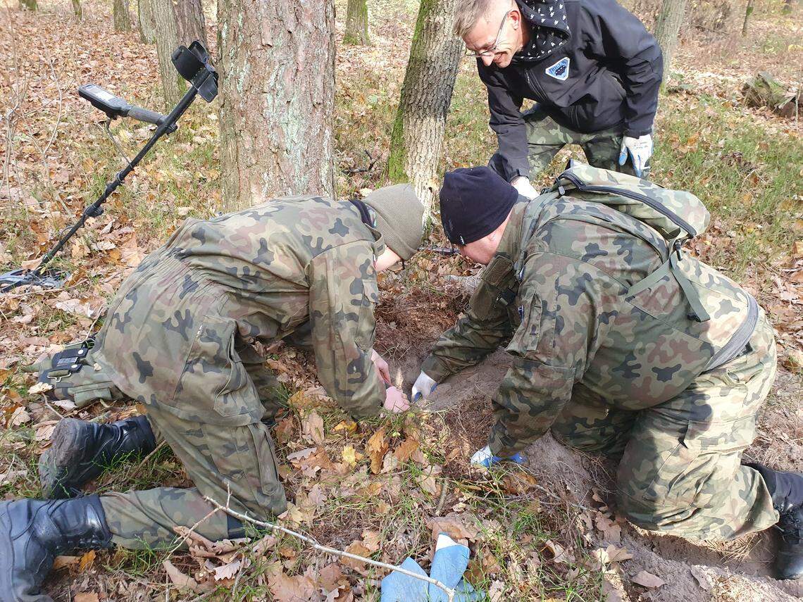 Szymon Milewski and his dad, Sławomir Milewski made the find.