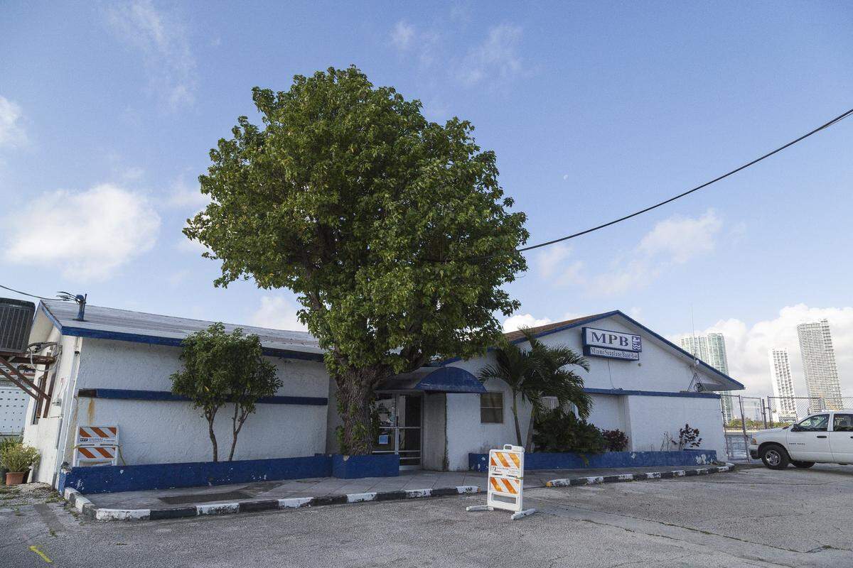 The Miami Seaplane Base, pictured here four years ago, has a one-story office space with a guest waiting area.