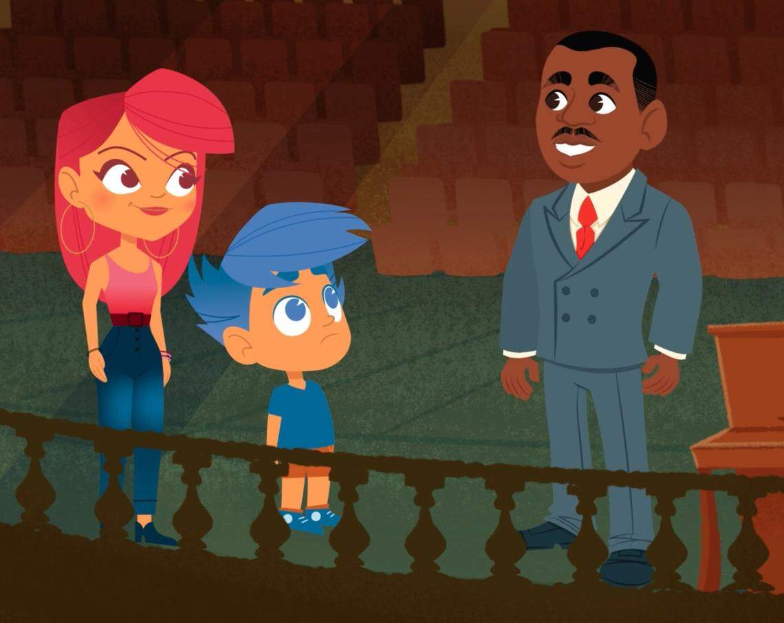 Time-traveling brother and sister Leo and Layla are the main characters in animated videos that take them back into history to meet important people. In this video, they meet Dr. Martin Luther King Jr.