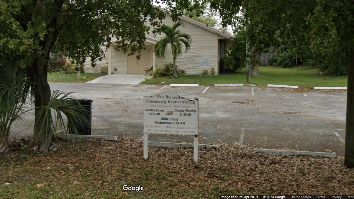 James Edward Smith II is accused of fraudulently selling New Jerusalem Baptist Church in Pompano Beach. He was the pastor of the church and was arrested Tuesday by the Florida Department of Law Enforcement.