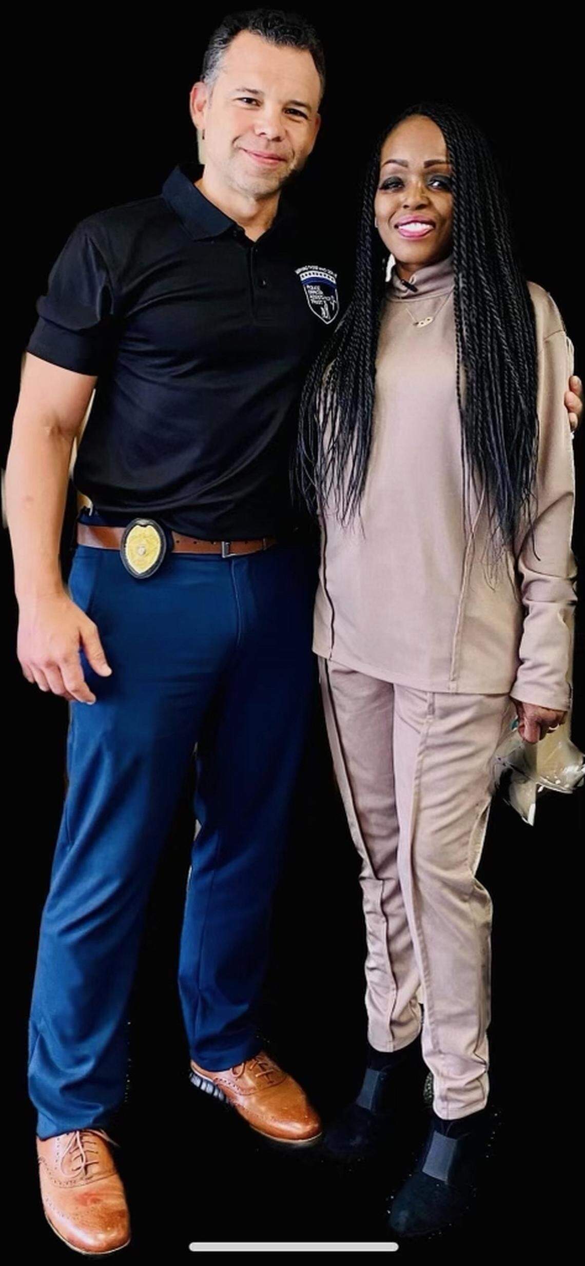 Alfredo ‘Freddy’ Ramirez and Tangela Sears, founder of Miami-Dade Mothers of Murdered Children, who has known Ramirez for 25 years.