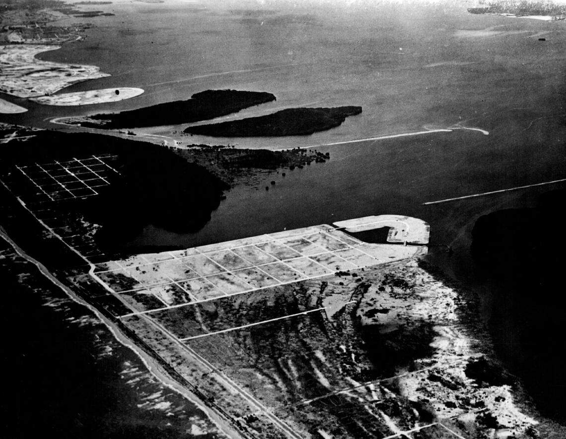 Biscayne Point area from the northeast in the 1920s.