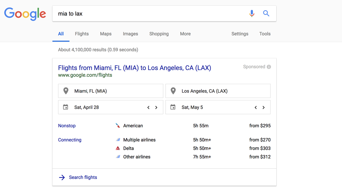 FIU is partnering with Miami-based Farelogix to maximize revenues out of airfare searches like these.