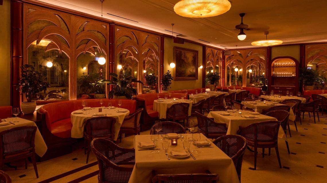 The dining room at Sunny’s Steakhouse in Little River, which was named one of the best new restaurants by Esquire.