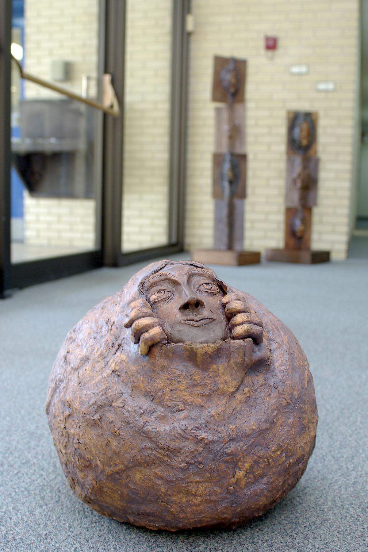 culptures by Ana Carolina Moreno adorn the entranceway of Palmetto Bay City Hall in 2007 as part of an Art in Public places project that the city has started.