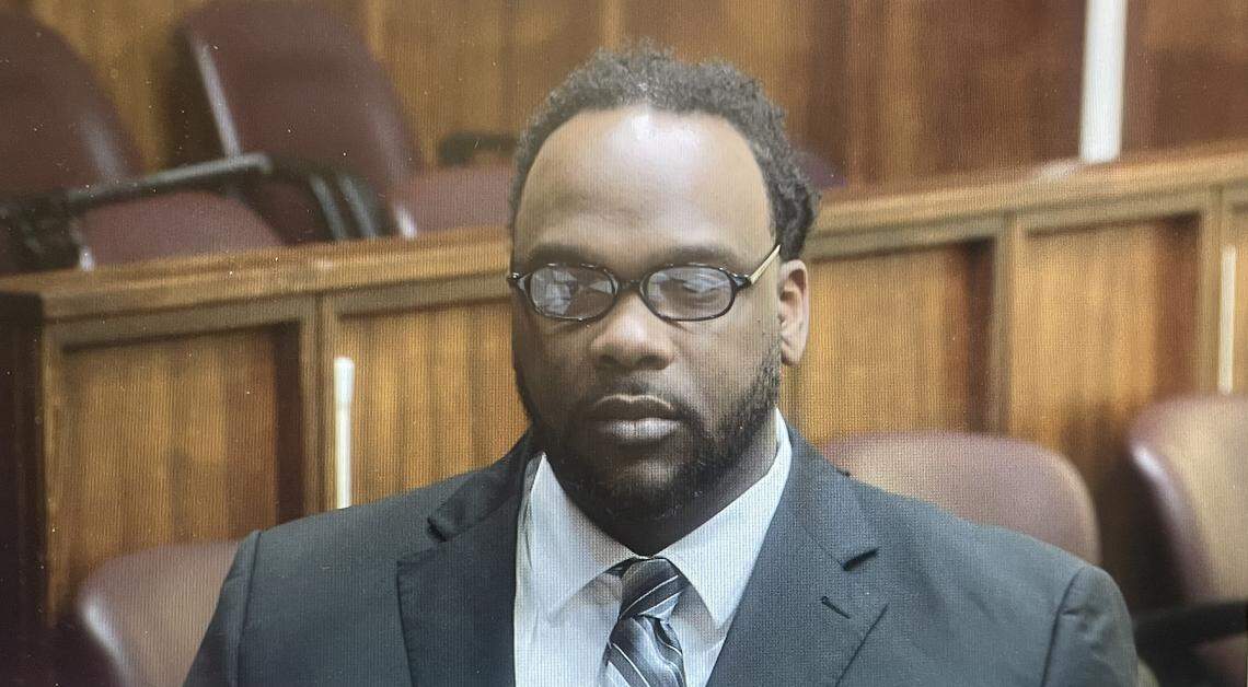 Rashaun Jones appears in court for jury selection on Tuesday, Feb. 10, 2026.