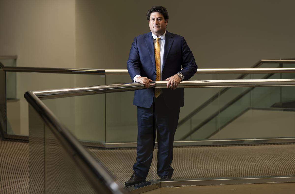 Attorney Todd Baker is photographed at his office in Plantation, Florida. Baker said too much of the burden to pay for life-saving measures along the Brightline corridor has fallen to the public.