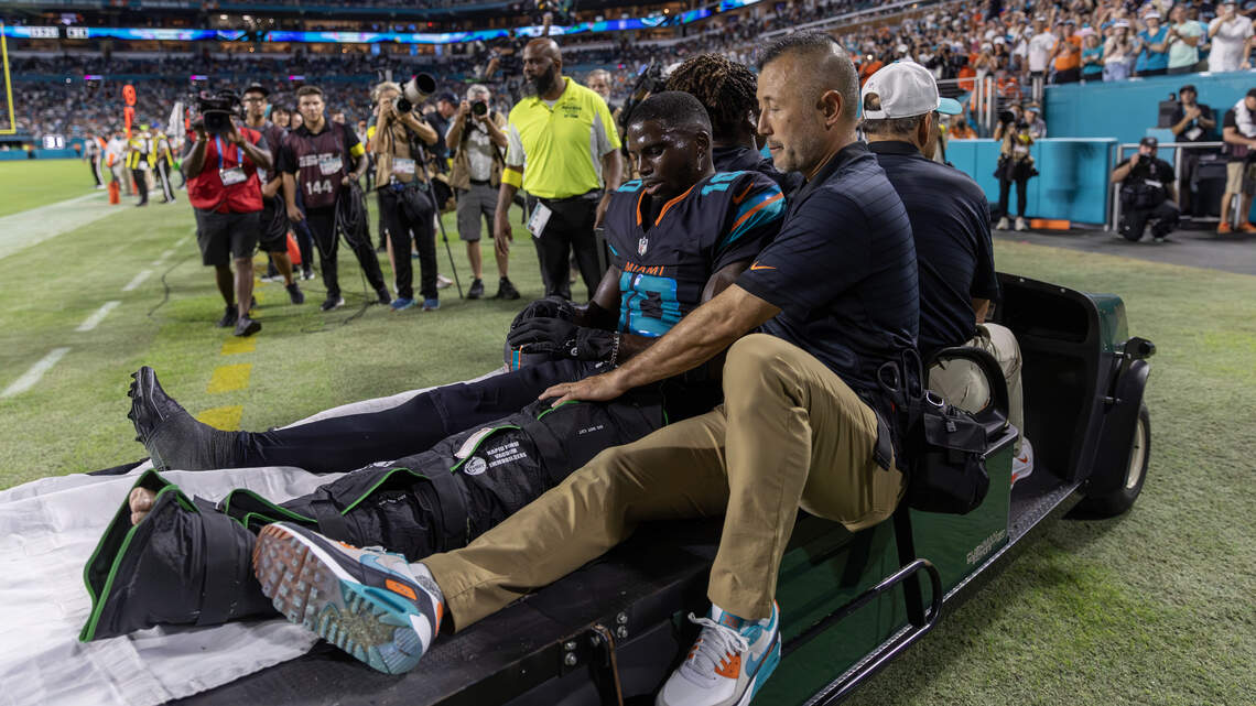 Ecos de la costosa victoria de los Dolphins. Tyreek Hill se pierde el resto de la temporada