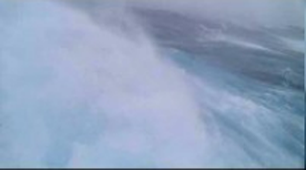 In some images, the sky largely vanishes as the waves fill the horizon.