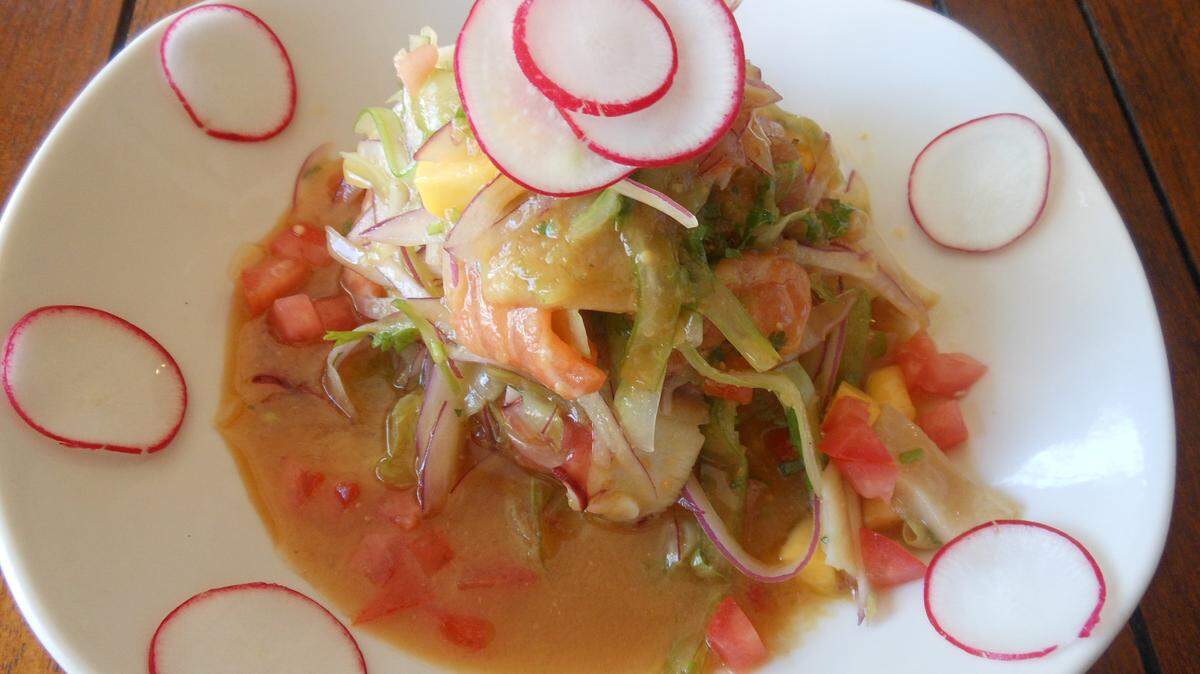 Mixed seafood ceviche at Shigemi Japanese