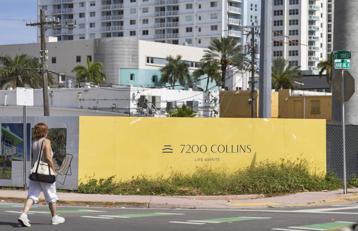 A general view of a future development lot for 7200 Collins in North Miami Beach on Tuesday, May 5, 2026, in Miami Beach, Fla.