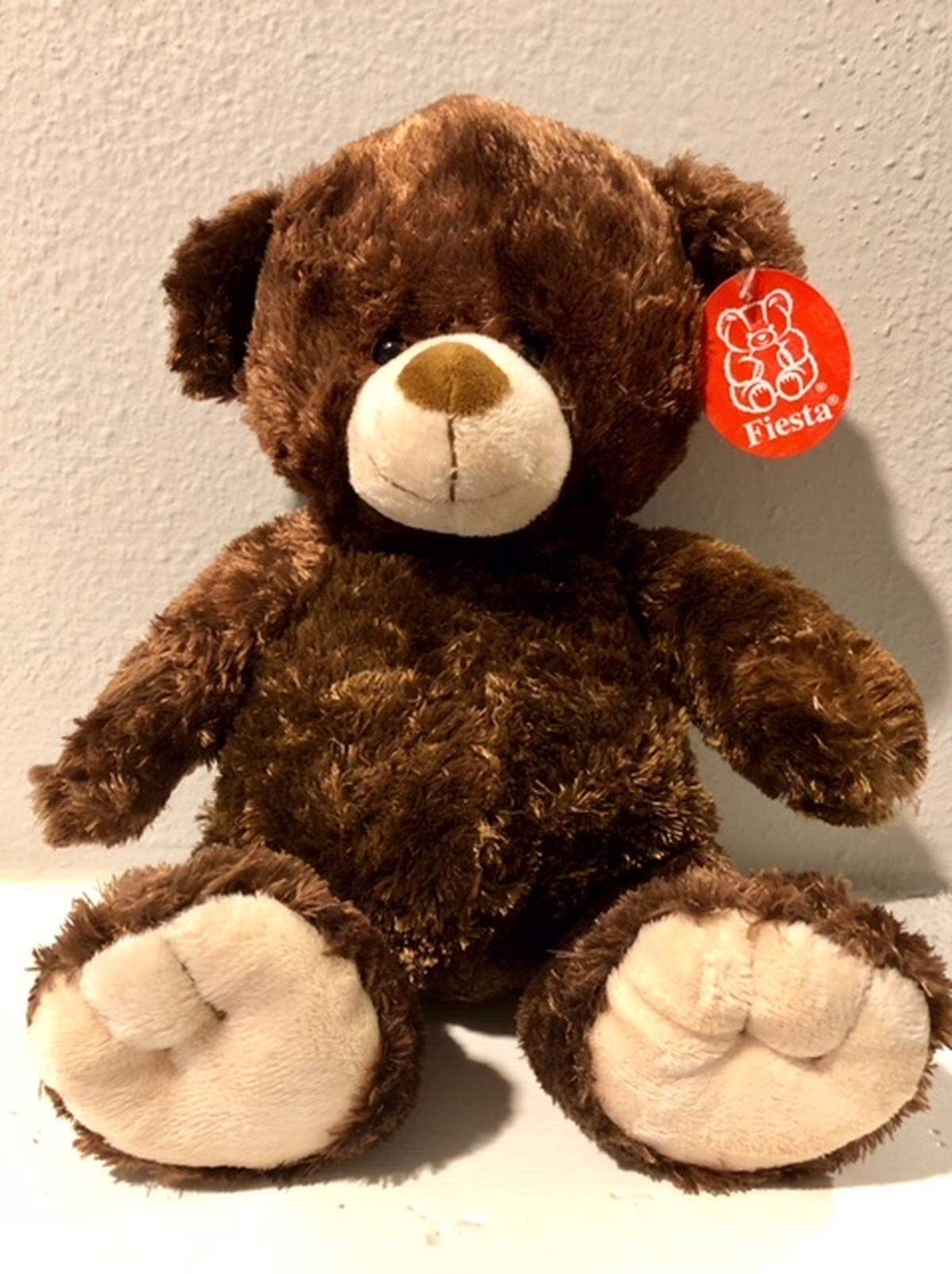 One of the 3,500 teddy bears given to children displaced and traumatized by the earthquake in Haiti.