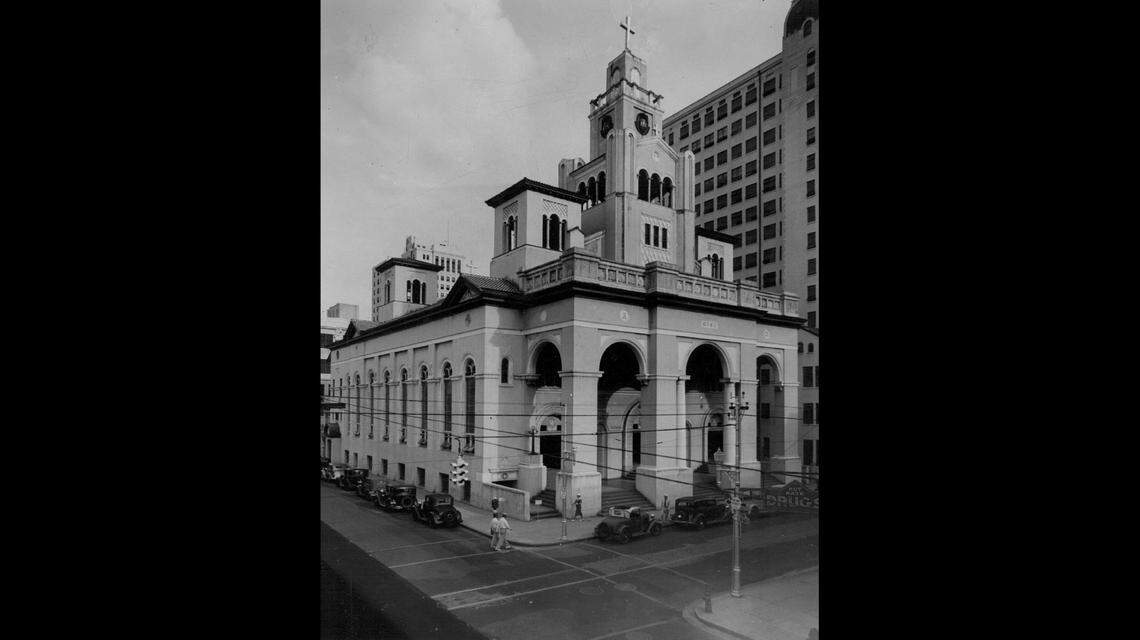A Herald archive photo of Gesù Catholic Church in downtown Miami.