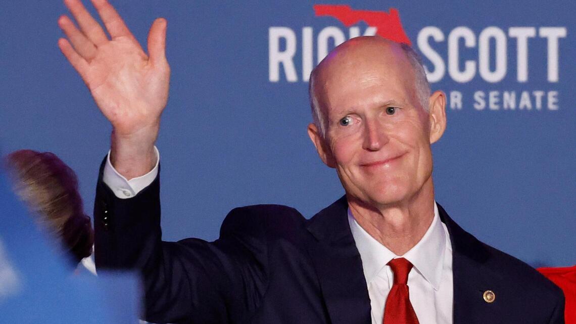 Rick Scott se queda corto en su intento de liderar el Senado