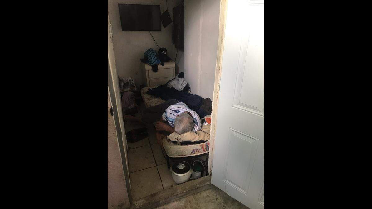 U.S. Health and Human Services-Office of the Inspector General investigators found this octogenarian man living in Miami squalor as they tracked a $350,000 Medicare fraud.