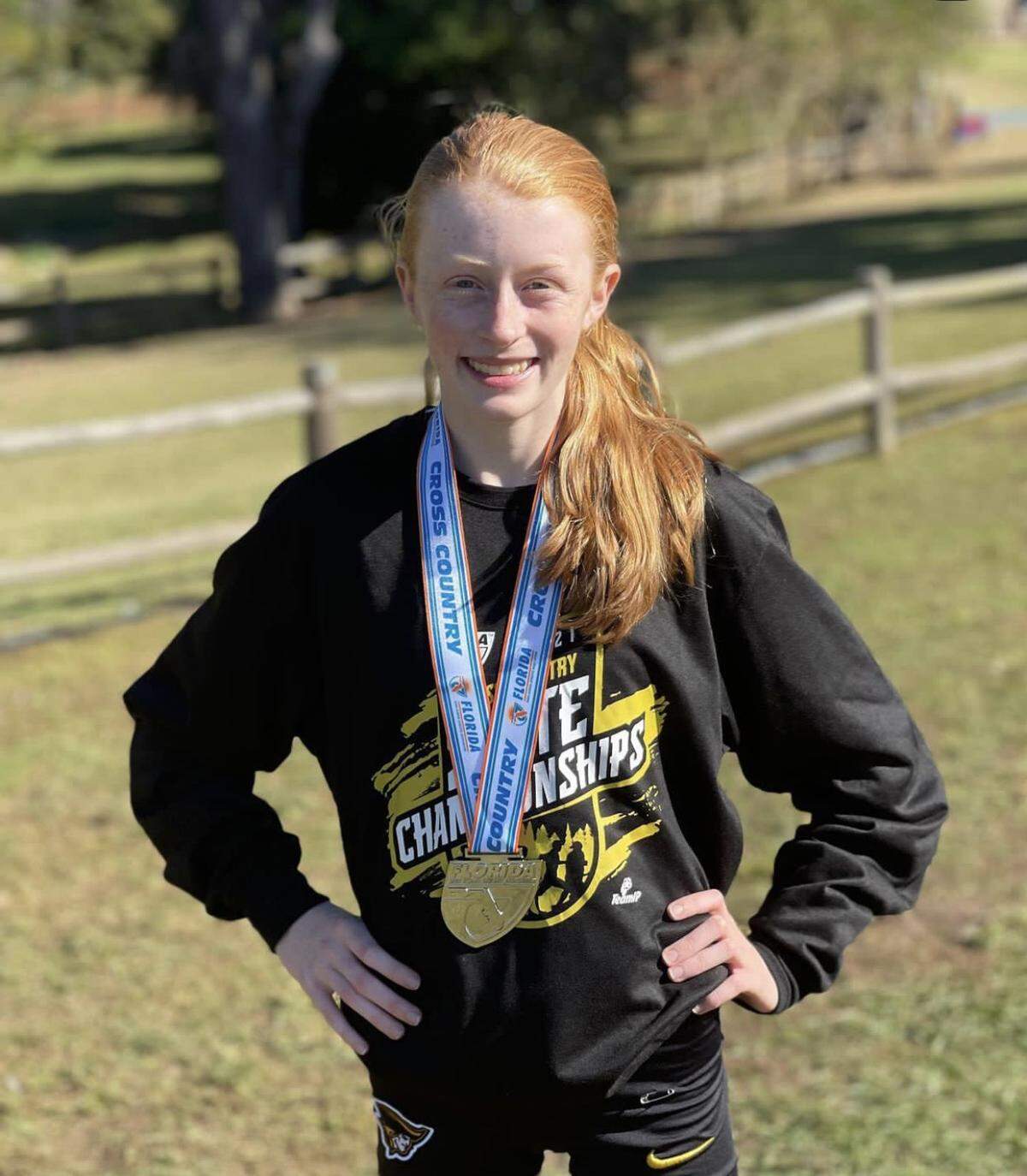 American Heritage cross country runner Ashley Fitzgerald is looking to improve upon a state runner-up finish in Class 2A last season.