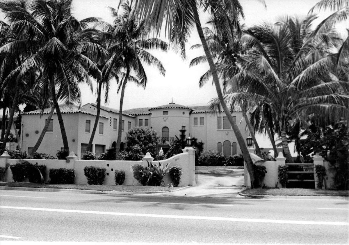 Mansions along 55th Street and Collins Avenue.