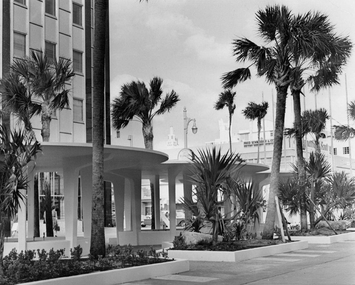The Miami Beach and Financial Federal building on Lincoln and Washington.