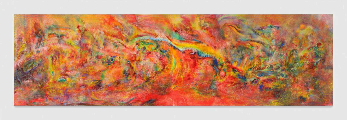 Abstract paintings by rising art star Lucy Bull at the Institute of Contemporary Art in Miami’s Design District.